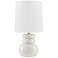 Mitzi Corinne 22 3/4" High Modern White Crackle Ceramic Table Lamp