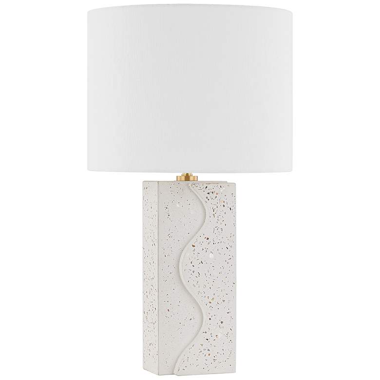 Image 1 Mitzi Cort 27" Aged Brass 1 Light Table Lamp