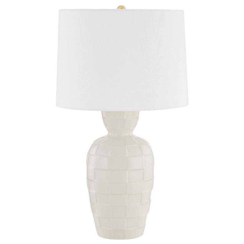 Image 1 Mitzi Dawn 28 inch Aged Brass 1 Light Table Lamp