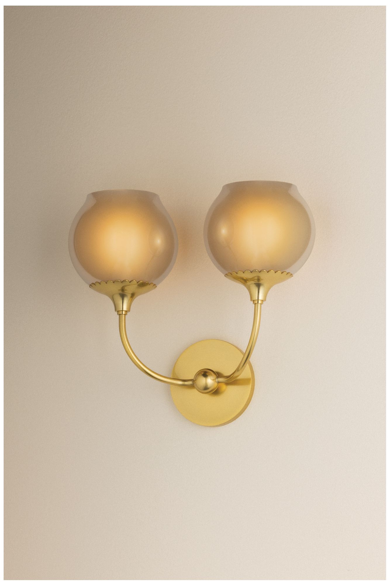 Image 4 Mitzi Daya Wall Sconce Aged Brass/Textured Bisque more views