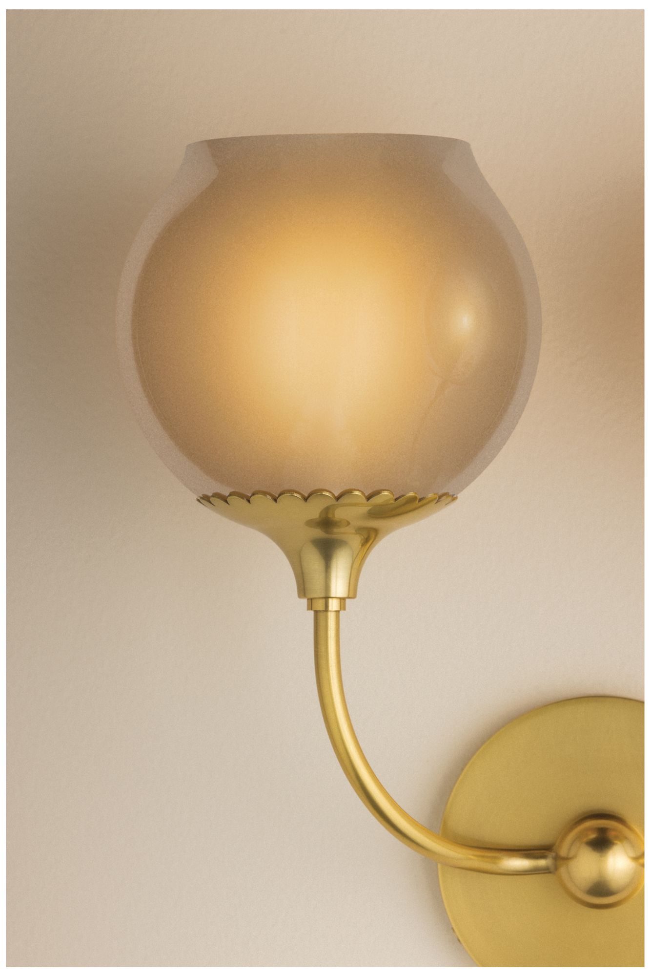 Image 5 Mitzi Daya Wall Sconce Aged Brass/Textured Bisque more views