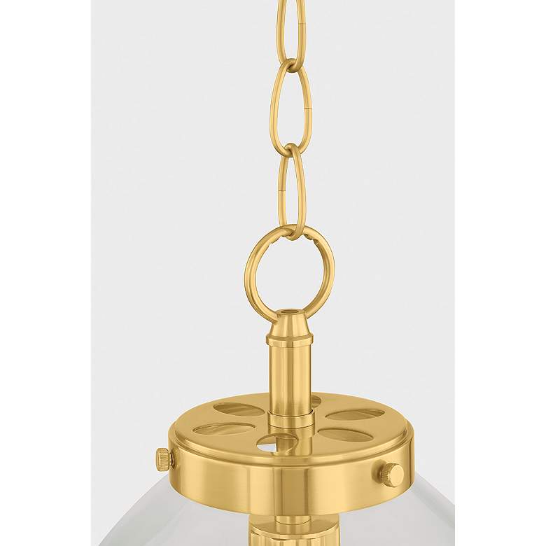 Image 5 Mitzi Della Pendant 12" in Aged Brass more views