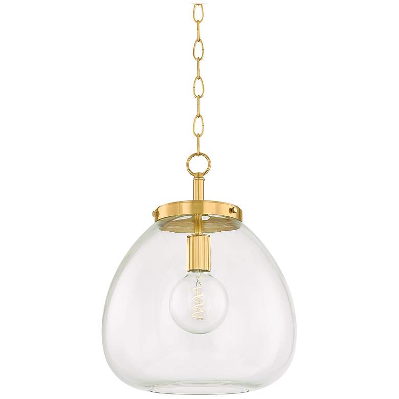 Image 1 Mitzi Della Pendant 15.75" in Aged Brass