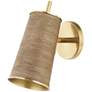 2_Mitzi Delran 9 3/4" High Aged Brass Wall Sconce