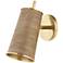 Mitzi Delran 9 3/4" High Aged Brass Wall Sconce