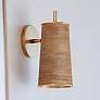 1_Mitzi Delran 9 3/4" High Aged Brass Wall Sconce
