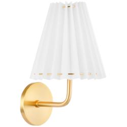 Mitzi Demi 13" High Aged Brass Metal Wall Sconce