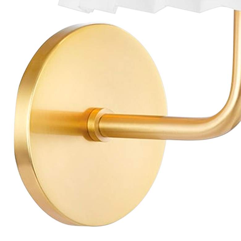 Image 3 Mitzi Demi 13" High Aged Brass Metal Wall Sconce more views