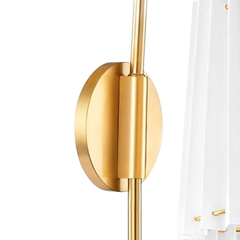 Image 3 Mitzi Demi 20 1/4" High Aged Brass Plug-In Wall Sconce more views