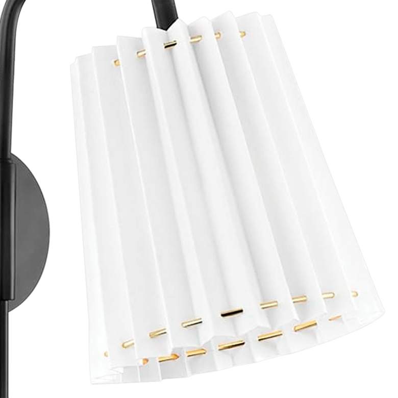Image 2 Mitzi Demi 20 1/4 inch High Soft Black Plug-In Wall Sconce more views