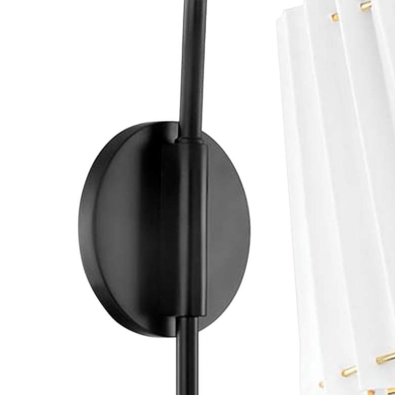 Image 3 Mitzi Demi 20 1/4 inch High Soft Black Plug-In Wall Sconce more views