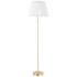 Mitzi Demi 62" Classic Pleated Shade Aged Brass LED Floor Lamp