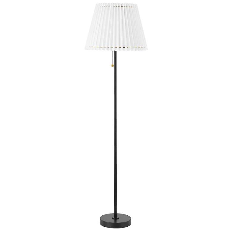 Image 1 Mitzi Demi 62" Soft Black LED Floor Lamp