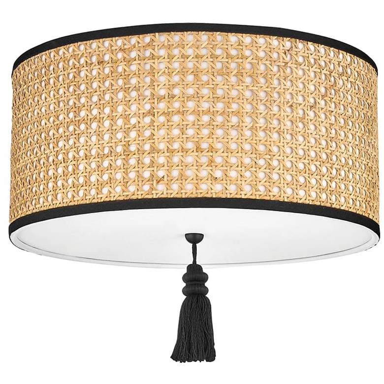 Image 2 Mitzi Dolores 15" Wide Soft Black Drum Ceiling Light