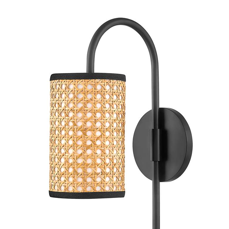 Image 3 Mitzi Dolores 17" High Soft Black Wall Sconce more views