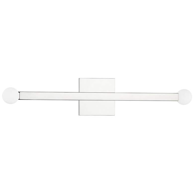Image 1 Mitzi Dona 23 3/4"H 2-Light Polished Nickel LED Wall Sconce