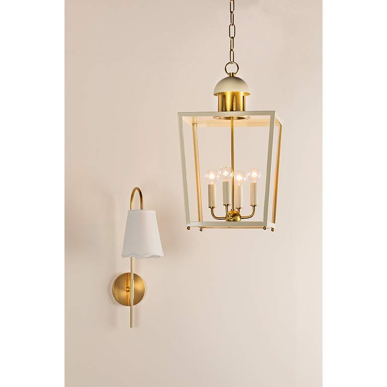 Image 7 Mitzi Dorothy 11" Aged Brass 1 Light Wall Sconce more views