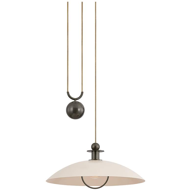 Image 1 Mitzi Dottie Pendant 22" in True Bronze and Soft Bisque