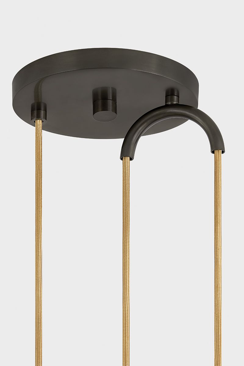 Image 5 Mitzi Dottie Pendant 22" in True Bronze and Soft Bisque more views