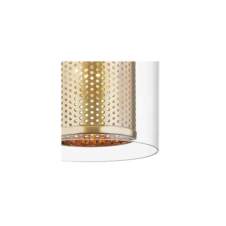 Image 2 Mitzi Elanor 5 1/2" Wide Aged Brass Ceiling Light more views
