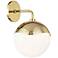 Mitzi Ella 12" High Polished Brass Wall Sconce