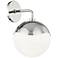 Mitzi Ella 12" High Polished Nickel Wall Sconce