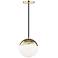 Mitzi Ella 7 1/2" Wide Polished Brass Modern Luxe Mini Pendant