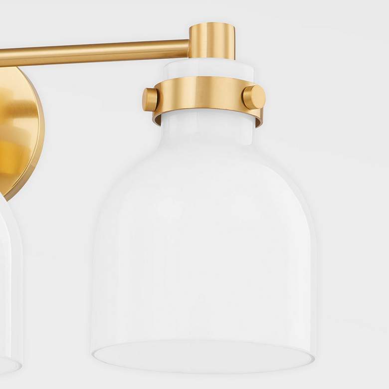 Image 4 Mitzi Elli 21" Wide Aged Brass 3-Light Vanity Bath Light more views