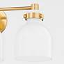 4_Mitzi Elli 21" Wide Aged Brass 3-Light Vanity Bath Light more views
