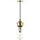 Mitzi Elliot 5 3/4" Wide Aged Brass Mini Pendant
