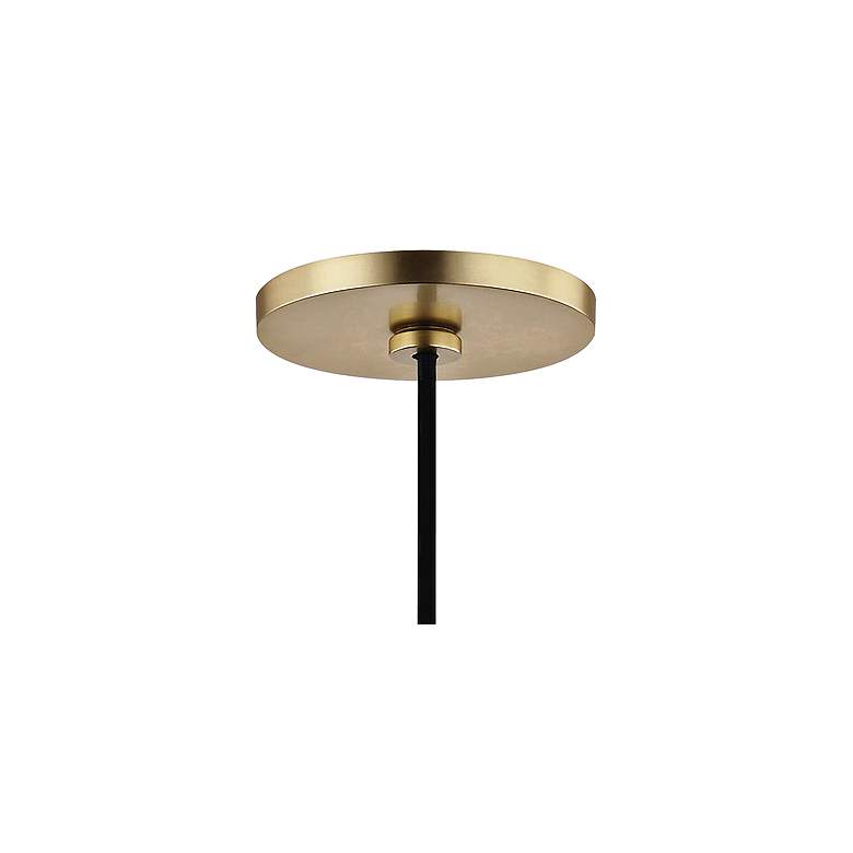 Image 4 Mitzi Ellis 10 1/4"W Aged Brass and Black LED Mini Pendant more views