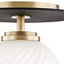 Mitzi Ellis 7" Wide Aged Brass LED Ceiling Light