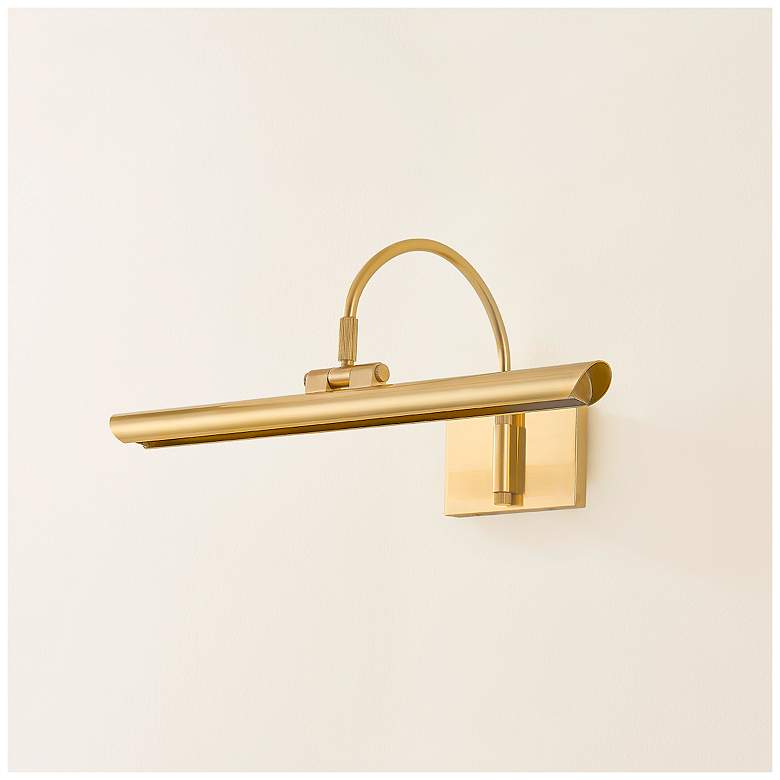 Image 3 Mitzi Elowen 17 1/2" Wide Aged Brass LED Picture Light more views