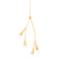 Mitzi Elsa 14" Wide Gold Leaf 4-Light Pendant