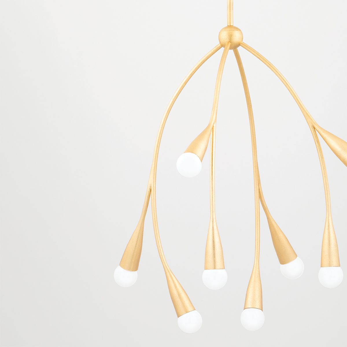 Image 2 Mitzi Elsa 24 1/2" Wide Gold Leaf 8-Light Chandelier more views