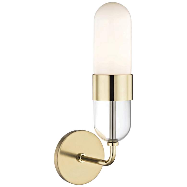 Image 3 Mitzi Emilia 15 inch High Polished Brass LED Wall Sconce more views