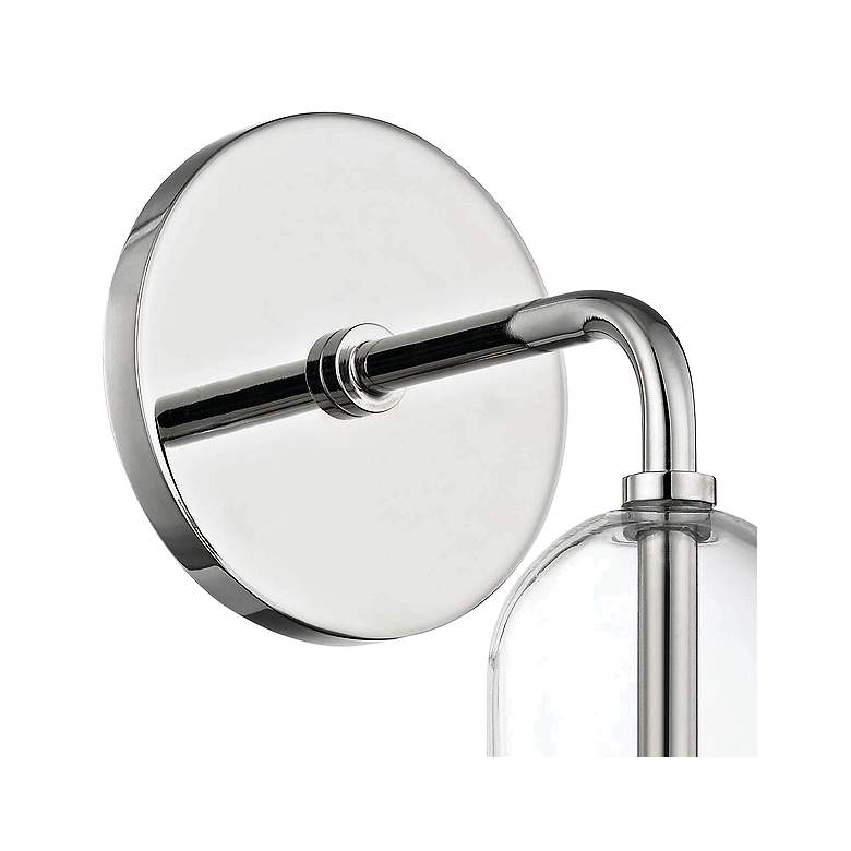 Image 2 Mitzi Emilia 15" High Polished Nickel LED Wall Sconce more views