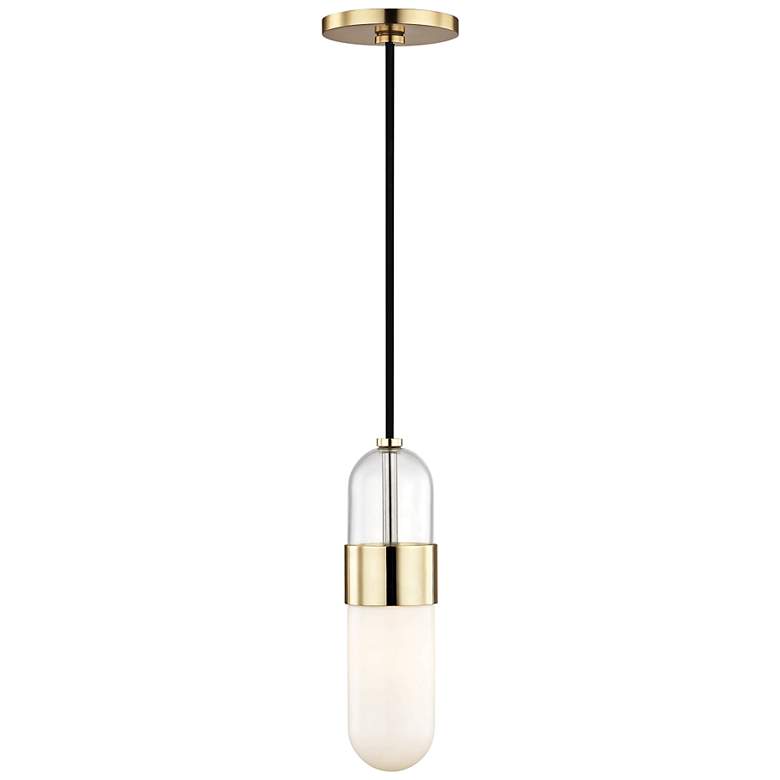 Image 2 Mitzi Emilia 4 3/4" Wide Polished Brass LED Mini Pendant