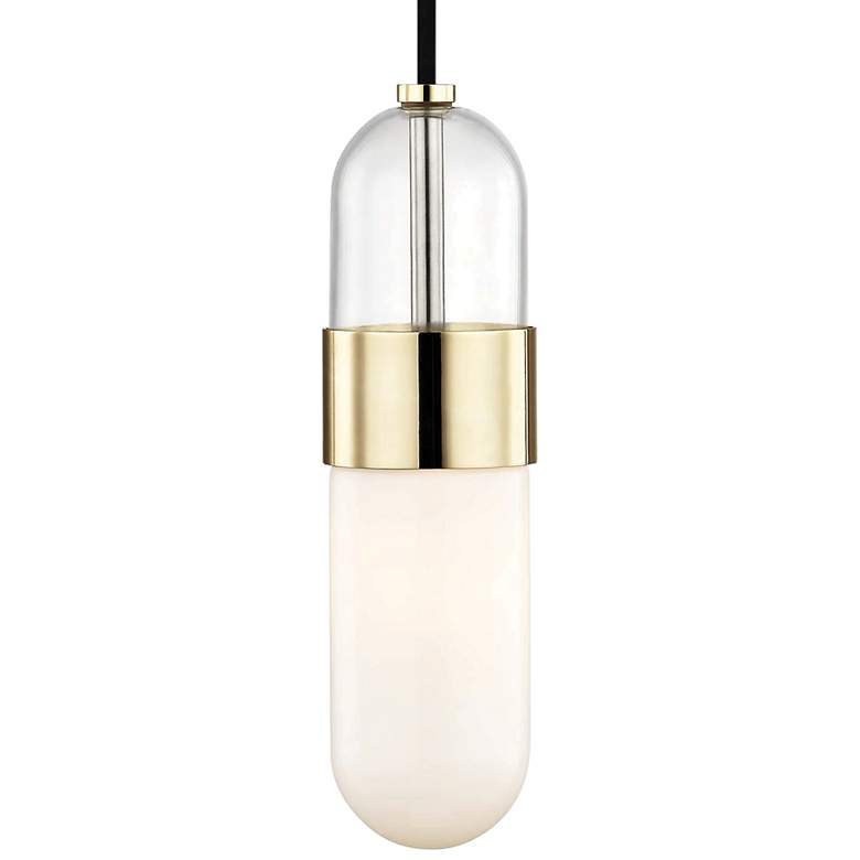 Image 3 Mitzi Emilia 4 3/4 inch Wide Polished Brass LED Mini Pendant more views