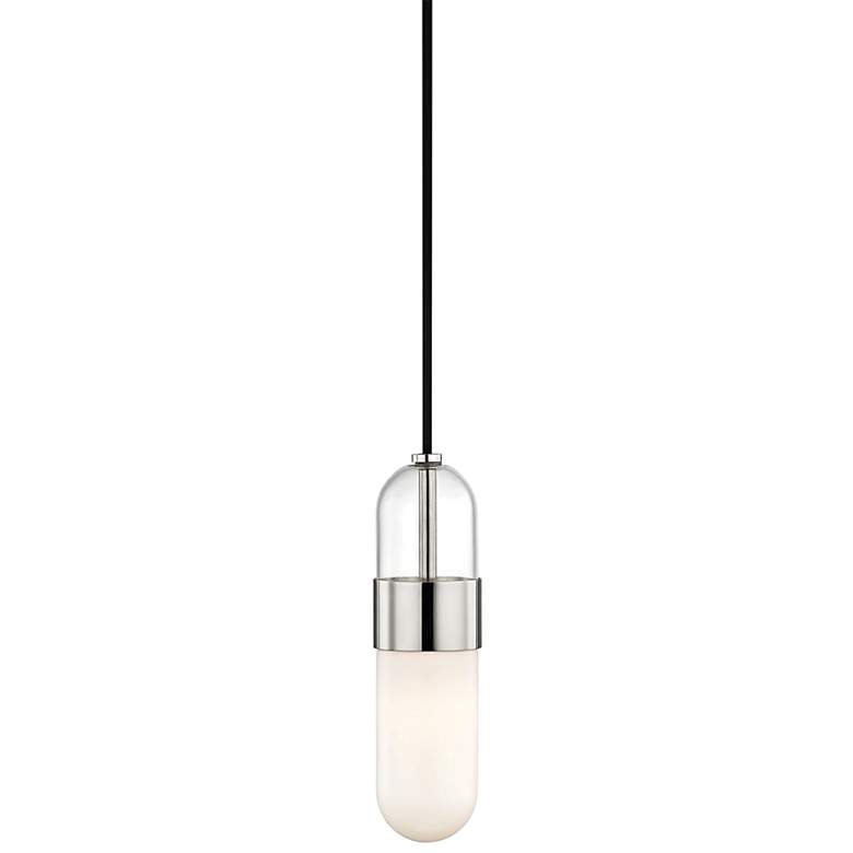 Image 1 Mitzi Emilia 4 3/4" Wide Polished Nickel LED Mini Pendant