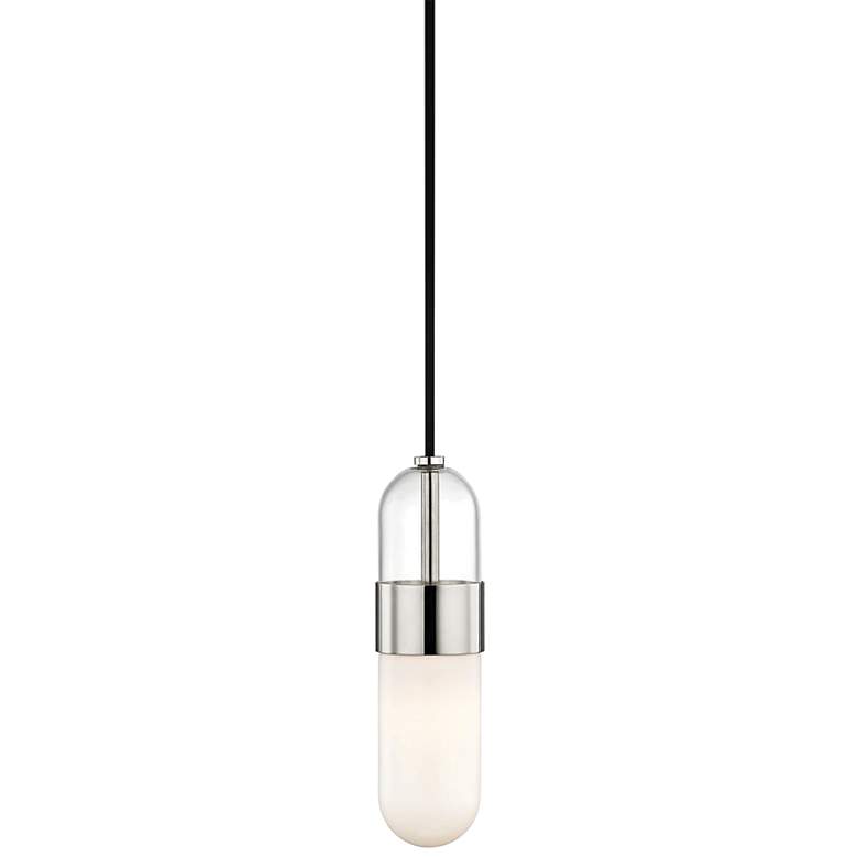 Image 1 Mitzi Emilia 4 3/4 inch Wide Polished Nickel LED Mini Pendant