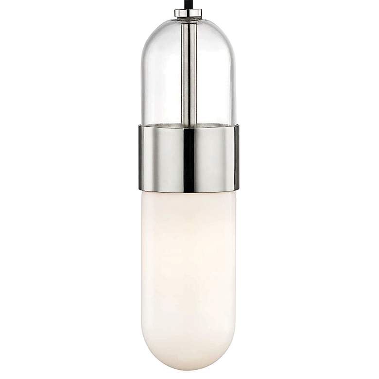 Image 2 Mitzi Emilia 4 3/4" Wide Polished Nickel LED Mini Pendant more views