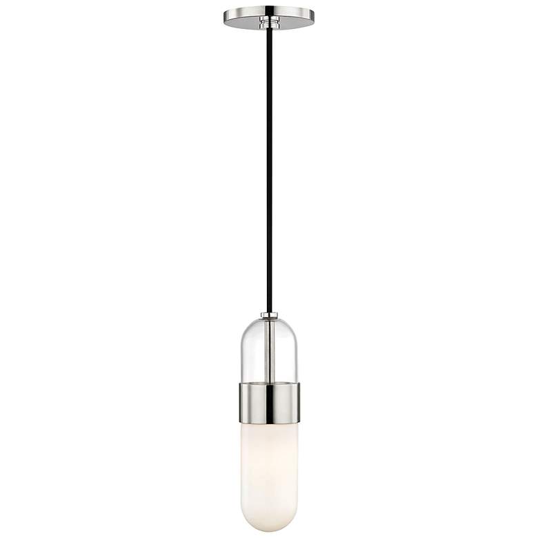Image 4 Mitzi Emilia 4 3/4" Wide Polished Nickel LED Mini Pendant more views