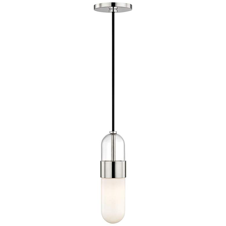 Image 4 Mitzi Emilia 4 3/4 inch Wide Polished Nickel LED Mini Pendant more views