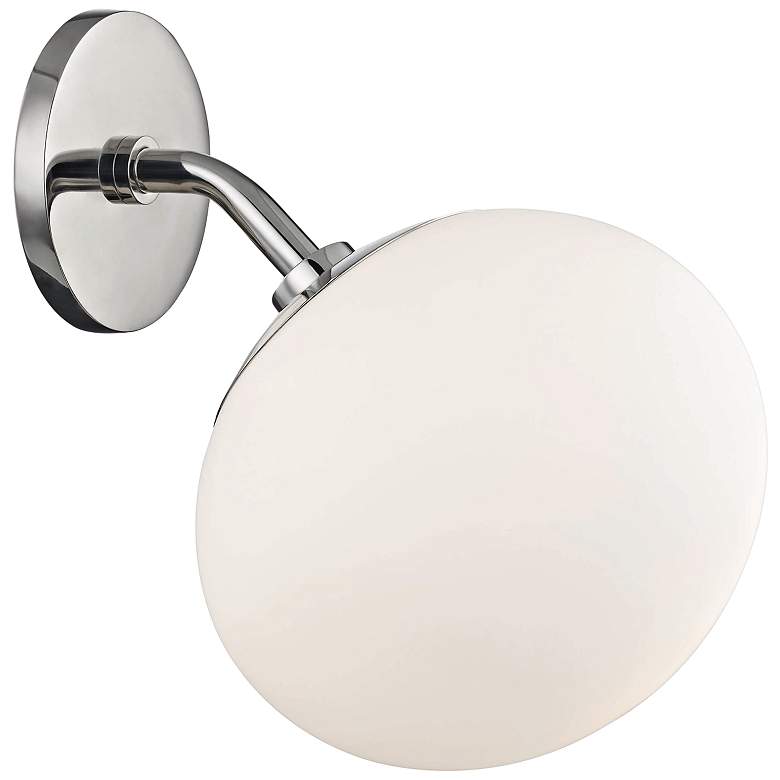 Image 1 Mitzi Estee 10 inch High Polished Nickel Wall Sconce