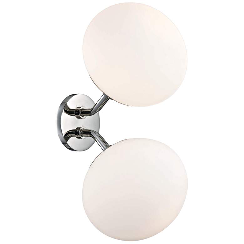 Image 1 Mitzi Estee 17" High Polished Nickel 2-Light Wall Sconce
