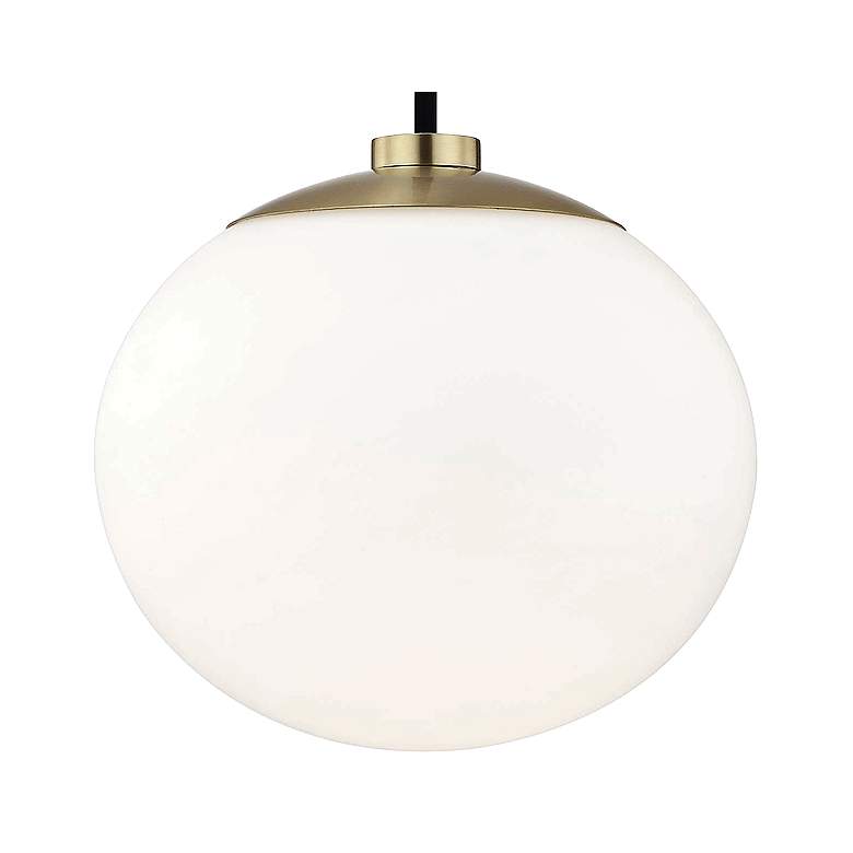 Image 3 Mitzi Estee 8" Wide Aged Brass Modern Mini Pendant more views