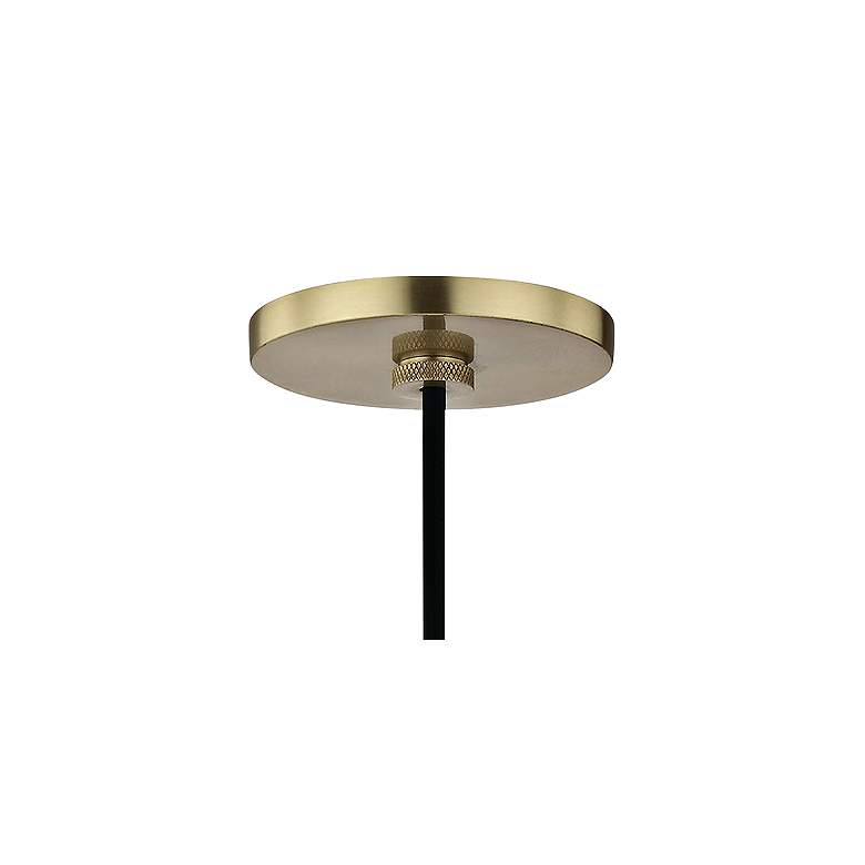 Image 4 Mitzi Estee 8" Wide Aged Brass Modern Mini Pendant more views