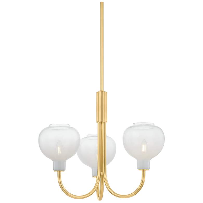 Image 1 Mitzi Estelle Chandelier 24" in Aged Brass