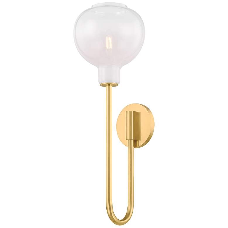 Image 2 Mitzi Estelle Wall Sconce 7.25" in Aged Brass